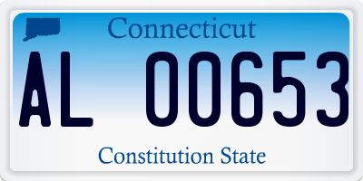 CT license plate AL00653