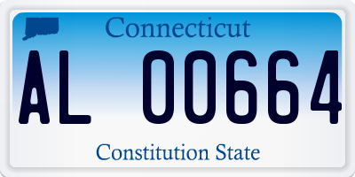 CT license plate AL00664