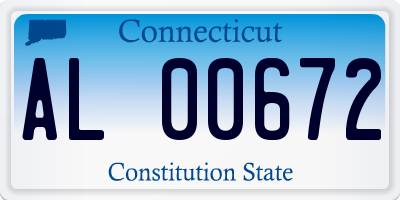 CT license plate AL00672