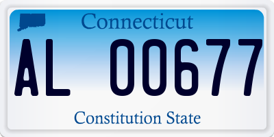 CT license plate AL00677