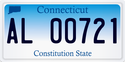 CT license plate AL00721