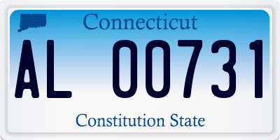 CT license plate AL00731