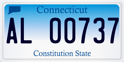 CT license plate AL00737