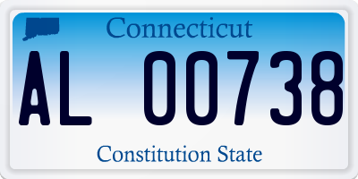 CT license plate AL00738