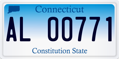CT license plate AL00771