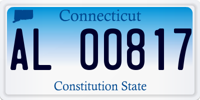 CT license plate AL00817