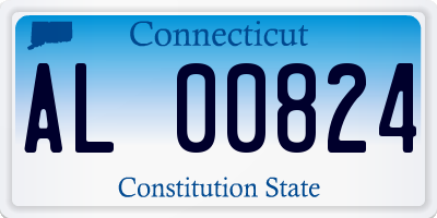CT license plate AL00824