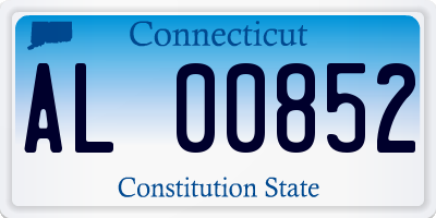CT license plate AL00852