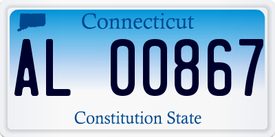 CT license plate AL00867