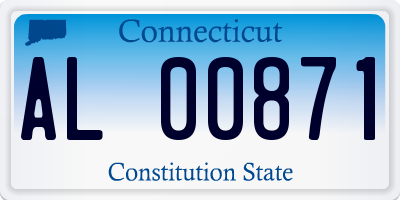 CT license plate AL00871