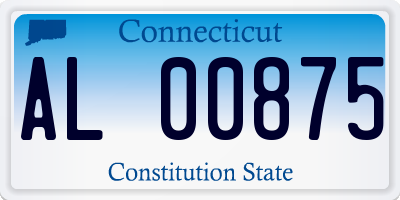 CT license plate AL00875