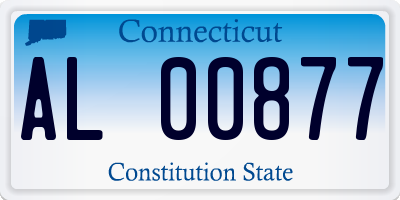 CT license plate AL00877