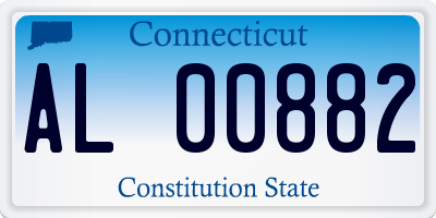 CT license plate AL00882