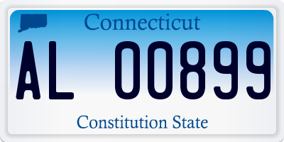 CT license plate AL00899