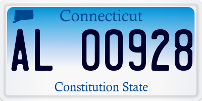 CT license plate AL00928