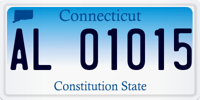 CT license plate AL01015