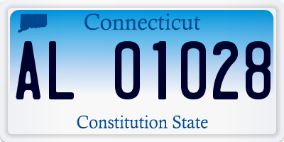 CT license plate AL01028
