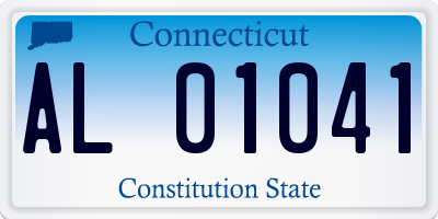 CT license plate AL01041