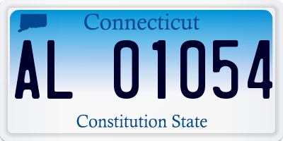 CT license plate AL01054