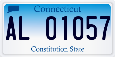 CT license plate AL01057