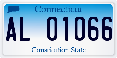 CT license plate AL01066