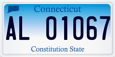 CT license plate AL01067