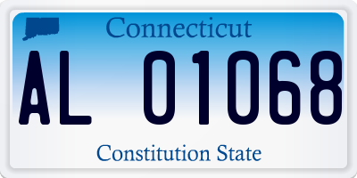 CT license plate AL01068