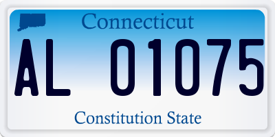 CT license plate AL01075