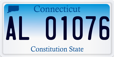 CT license plate AL01076