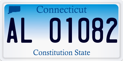 CT license plate AL01082