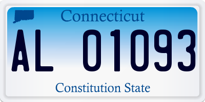 CT license plate AL01093
