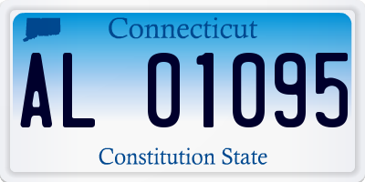CT license plate AL01095