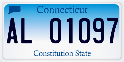 CT license plate AL01097