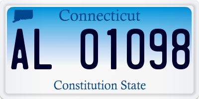 CT license plate AL01098