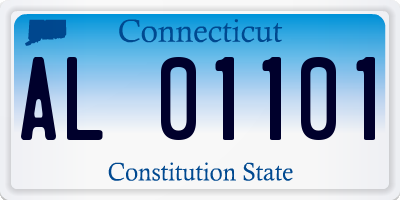 CT license plate AL01101