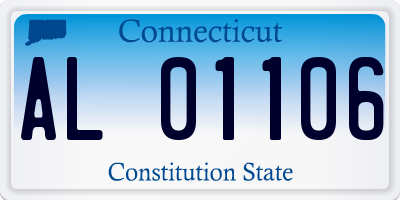 CT license plate AL01106