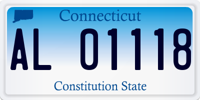 CT license plate AL01118