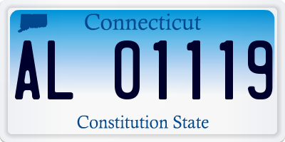 CT license plate AL01119