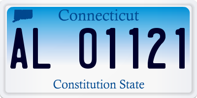 CT license plate AL01121