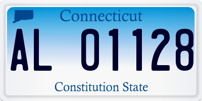 CT license plate AL01128