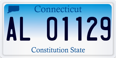 CT license plate AL01129