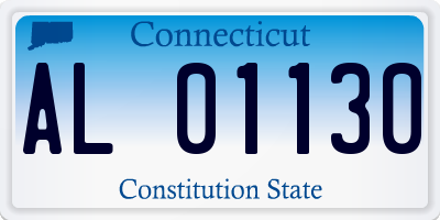 CT license plate AL01130