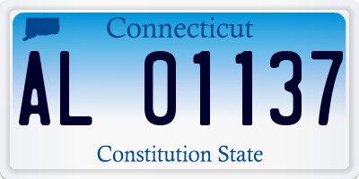 CT license plate AL01137