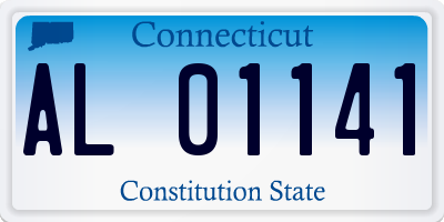 CT license plate AL01141