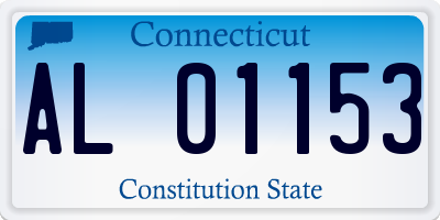 CT license plate AL01153