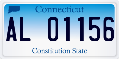 CT license plate AL01156