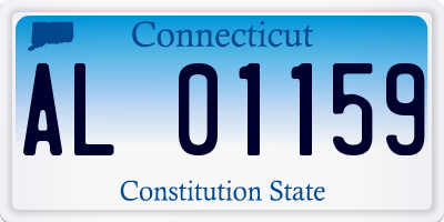 CT license plate AL01159