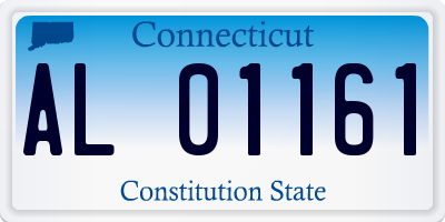 CT license plate AL01161