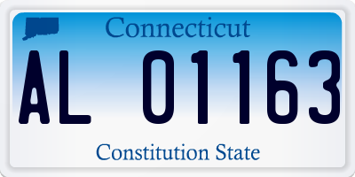 CT license plate AL01163