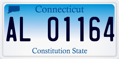 CT license plate AL01164
